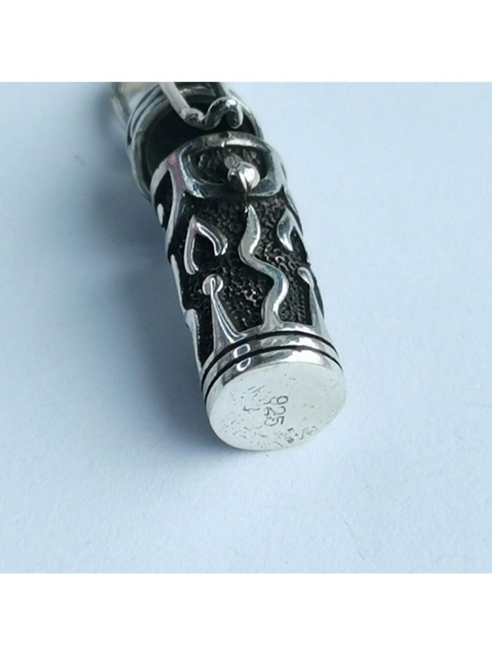 Sterling Silver Ash Box Locket Pendant Keepsake "Candle in the Wind" - Picture 5 of 8